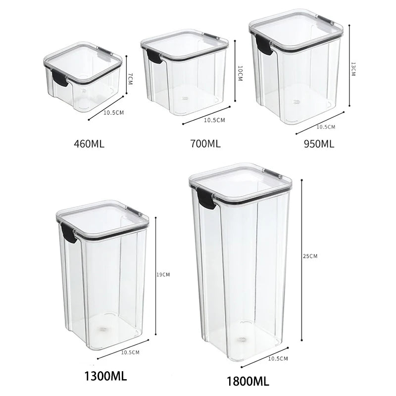 Airtight Kitchen Storage Jars – Durable &amp; Moisture-Proof for Fresh Food Storage