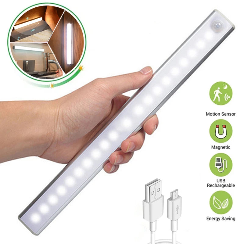 Wireless LED Motion Sensor Light – Rechargeable & Easy Install