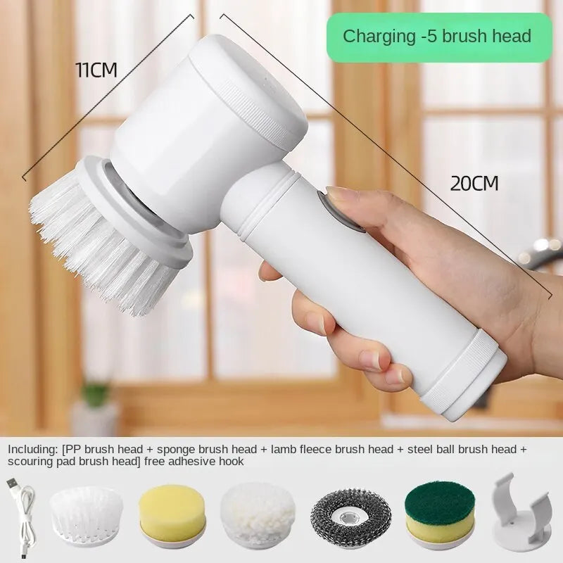 Wireless Electric Cleaning Brush – Multi-Functional Power Scrubber for Kitchen & Bathroom