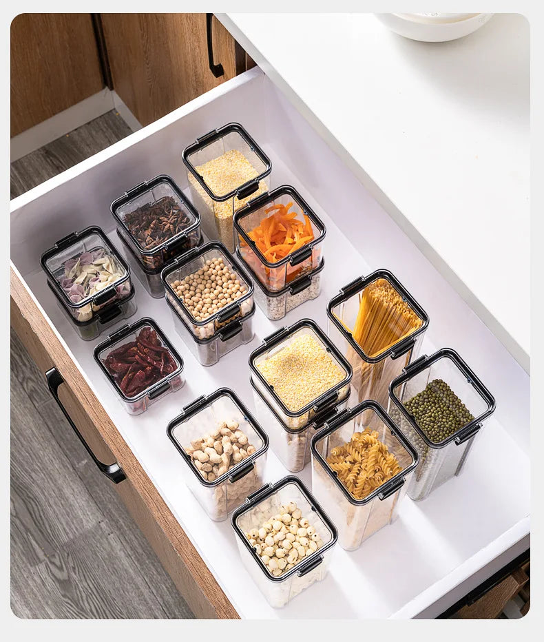 Airtight Kitchen Storage Jars – Durable &amp; Moisture-Proof for Fresh Food Storage