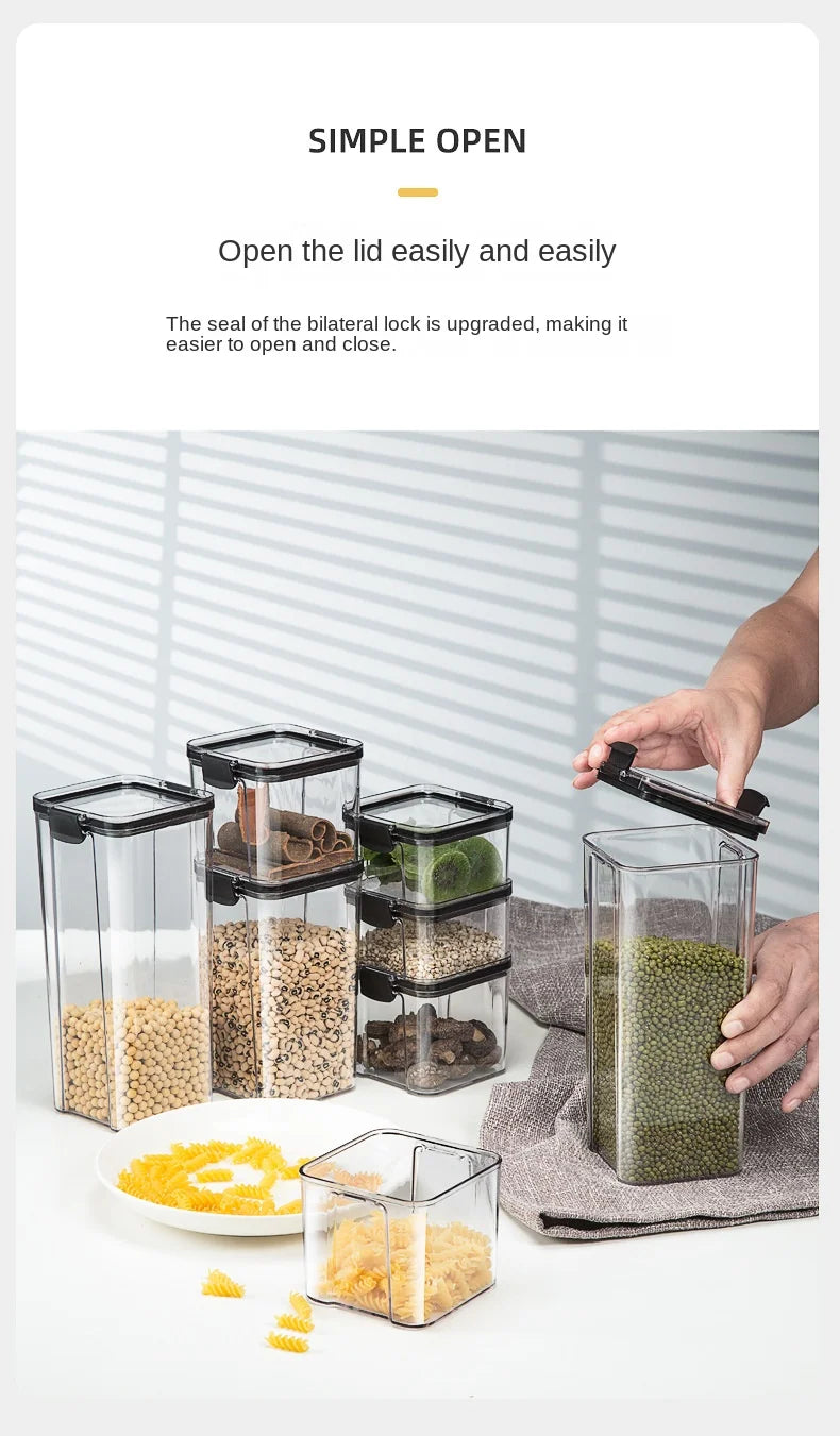 Airtight Kitchen Storage Jars – Durable &amp; Moisture-Proof for Fresh Food Storage