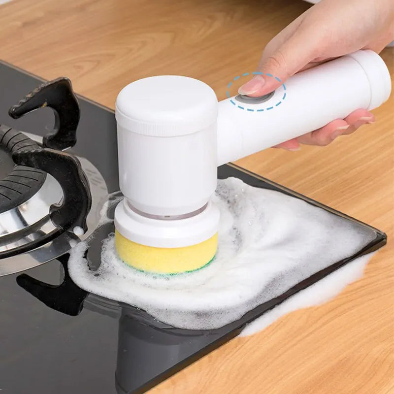 Wireless Electric Cleaning Brush – Multi-Functional Power Scrubber for Kitchen & Bathroom