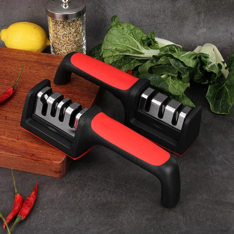 3/4-Segment Multi-Functional Knife Sharpener – Handheld & Durable