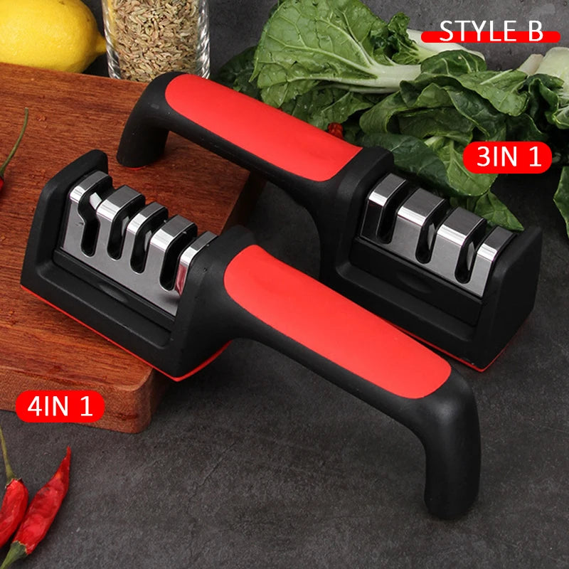 3/4-Segment Multi-Functional Knife Sharpener – Handheld & Durable