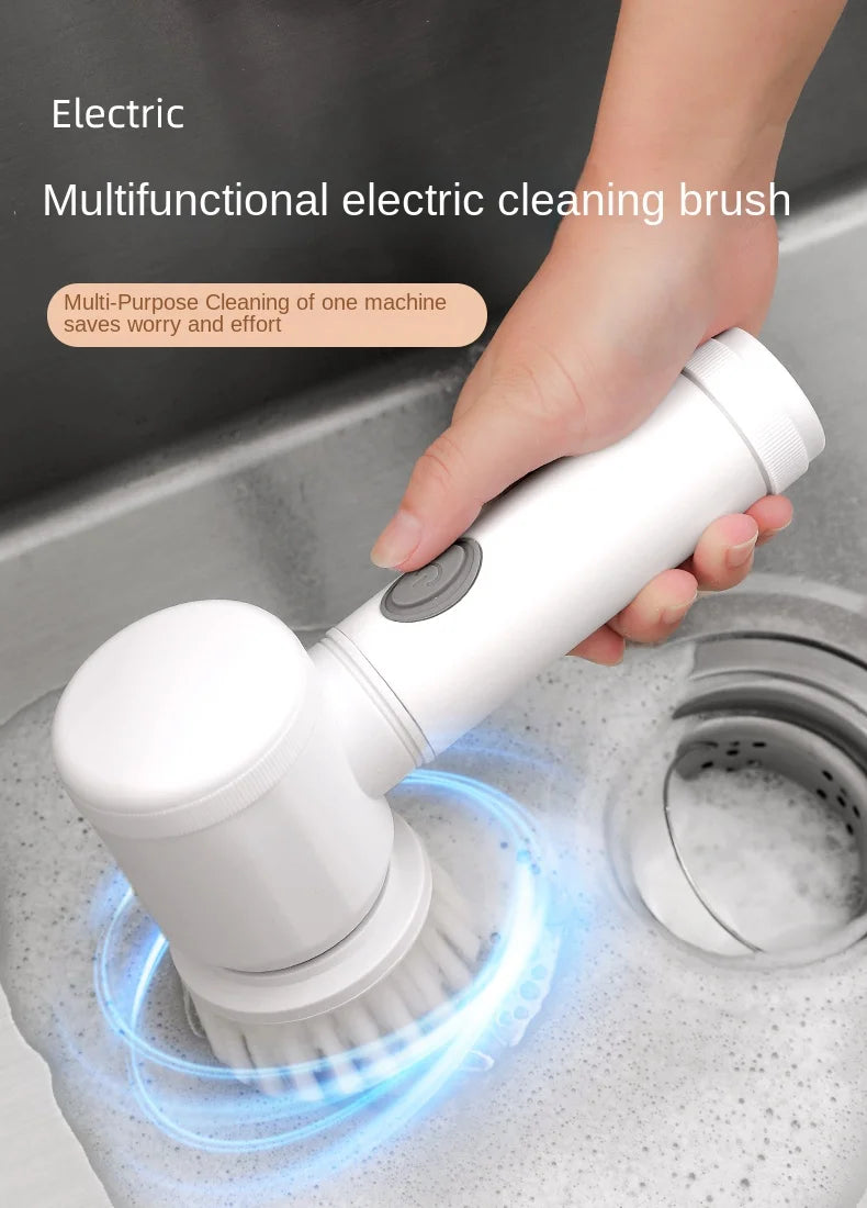 Wireless Electric Cleaning Brush – Multi-Functional Power Scrubber for Kitchen & Bathroom