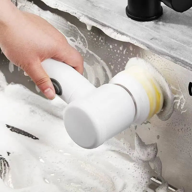 Wireless Electric Cleaning Brush – Multi-Functional Power Scrubber for Kitchen & Bathroom