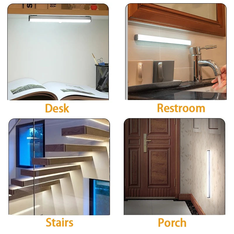 Wireless LED Motion Sensor Light – Rechargeable & Easy Install