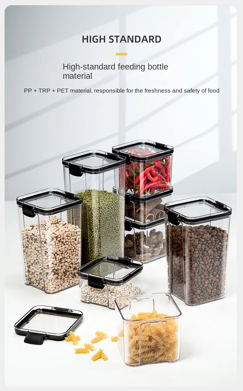 Airtight Kitchen Storage Jars – Durable &amp; Moisture-Proof for Fresh Food Storage