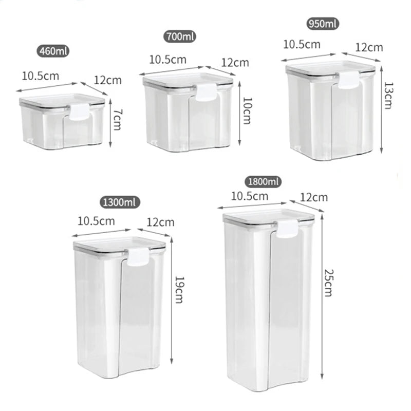 Airtight Kitchen Storage Jars – Durable &amp; Moisture-Proof for Fresh Food Storage