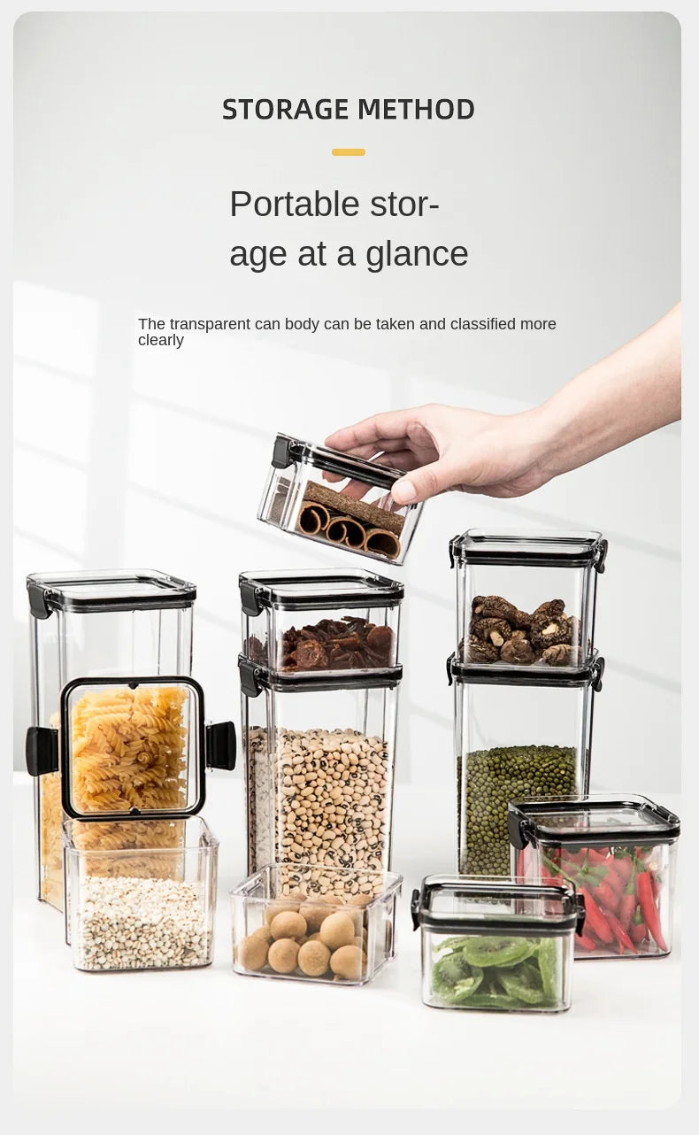 Airtight Kitchen Storage Jars – Durable &amp; Moisture-Proof for Fresh Food Storage